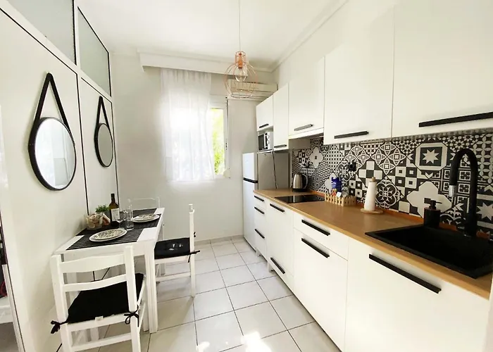 Cozy In Skala Fourkas, 2 Bedroom 100m/beach Daire *