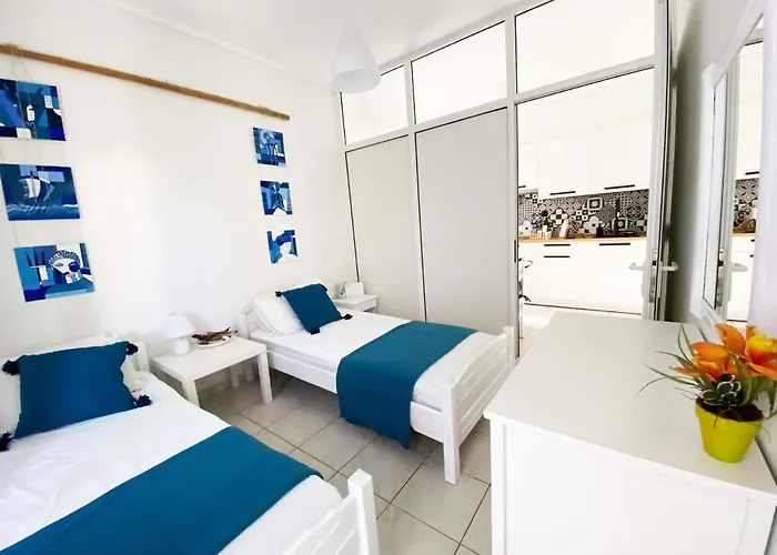 Cozy In Skala Fourkas, 2 Bedroom 100m/beach Apartamento