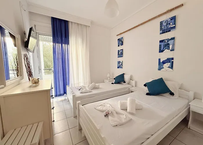 Cozy In Skala Fourkas, 2 Bedroom 100m/beach Appartamento *